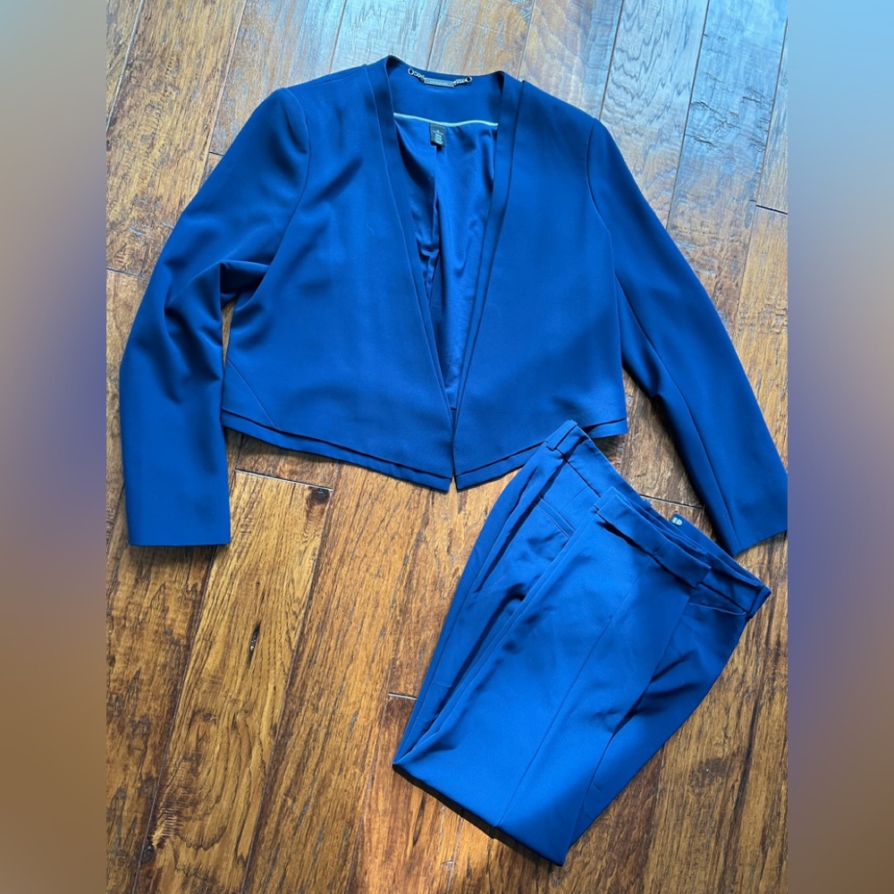 White House Black Market Royal Blue Pantsuit